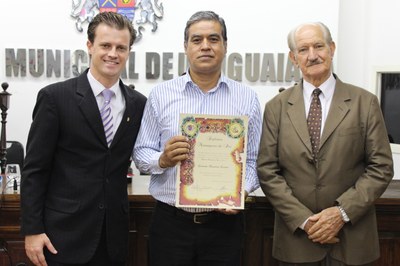 Ver. Ronnie, Liscano e Ver. Adalberto