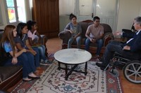 Alunos do Uruguaiana fazem entrevista na Câmara 