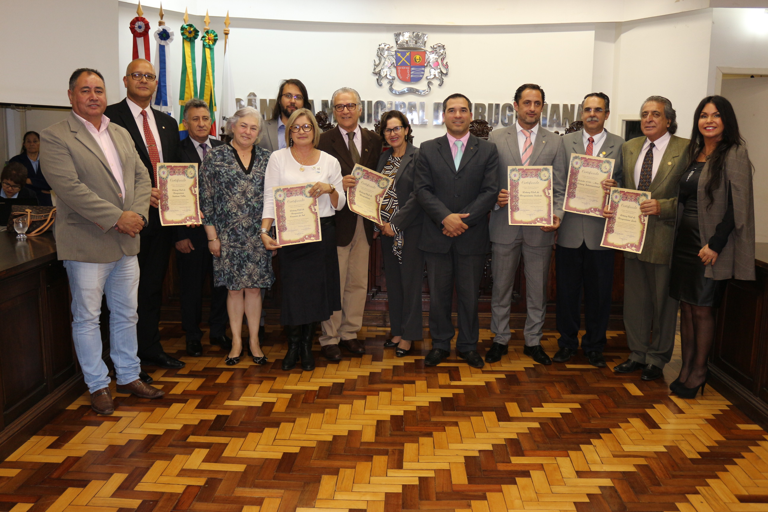 Trabalho do Rotary há mais de 100 anos é homenageado na Câmara 