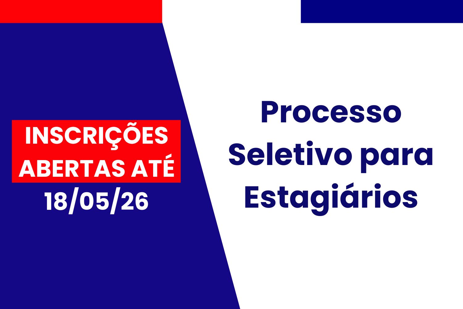  Câmara abre inscrições para processo seletivo de estagiários