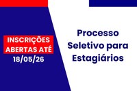  Câmara abre inscrições para processo seletivo de estagiários