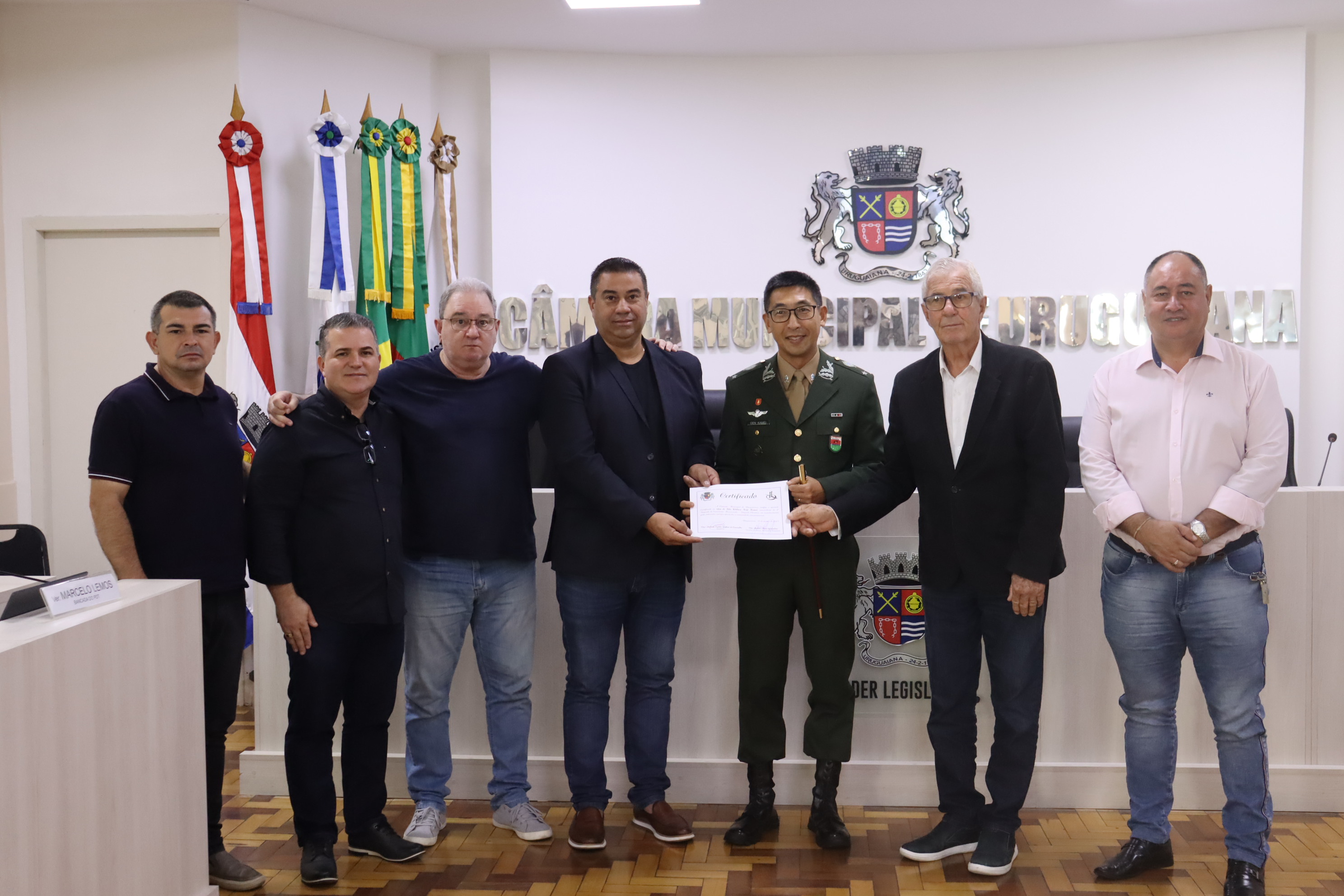 Câmara agradece e despede-se de Comandante da Brigada Charrua 