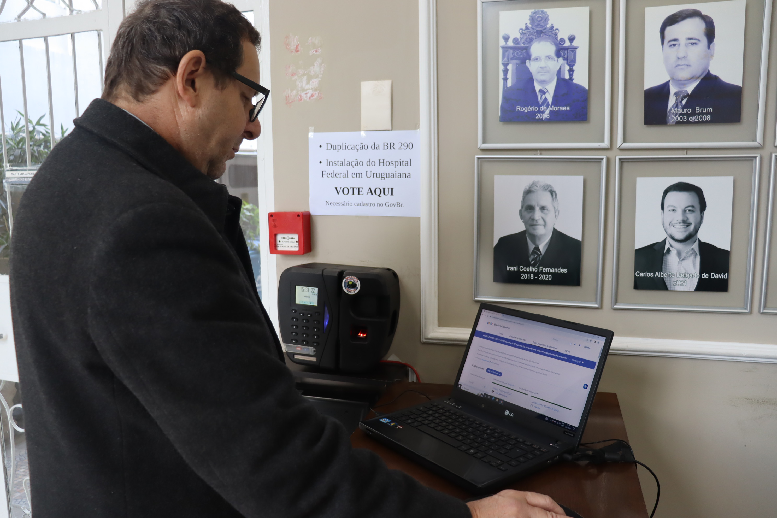 Câmara disponibiliza equipamento para votação no “Brasil Participativo” 