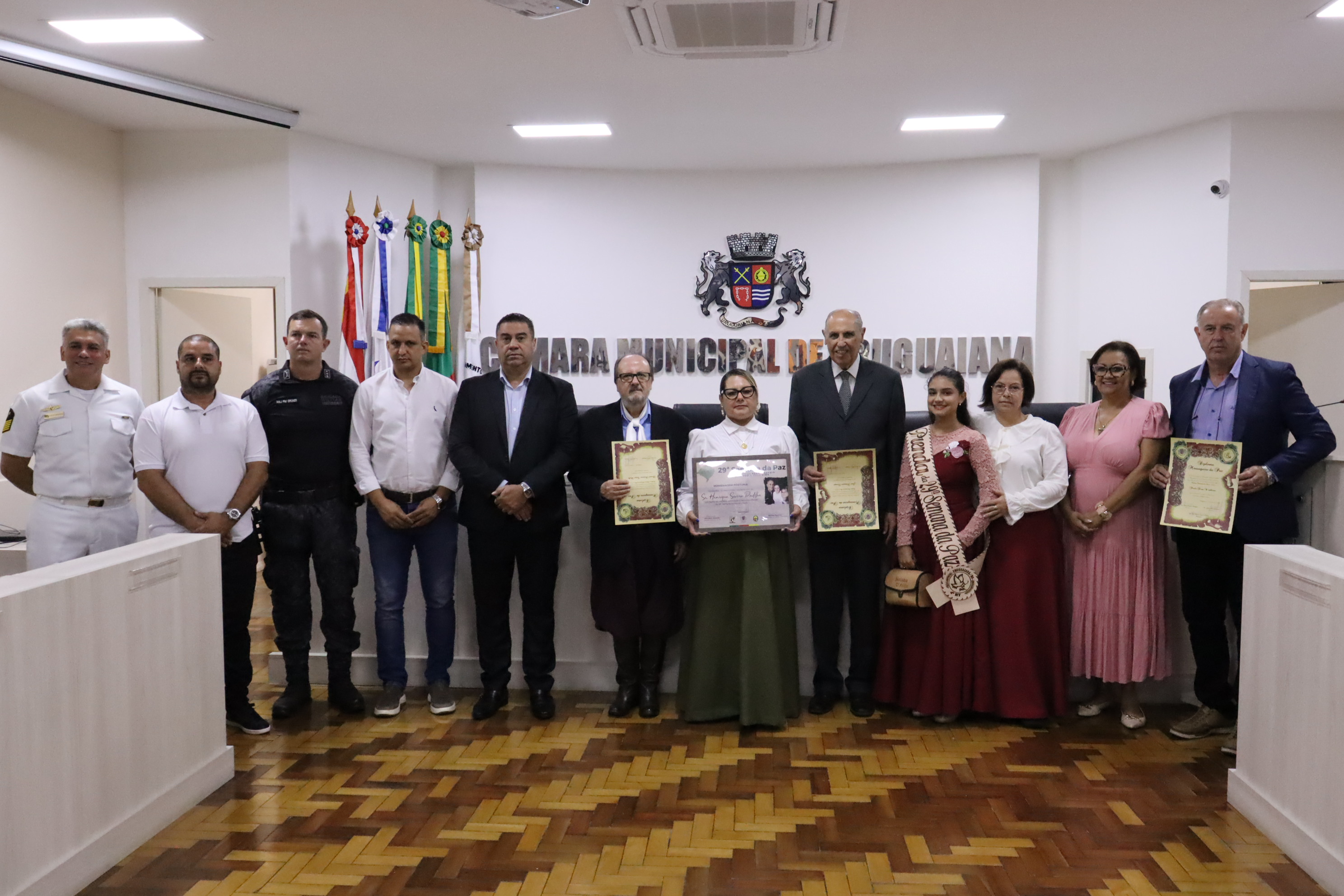 Câmara homenageia “Semana da Paz”