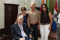 Câmara presente na posse do Comandante do Pelotão de Bombeiros