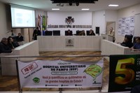 Câmara realiza reunião da Frente Parlamentar Pró-Hospital Universitário da Unipampa