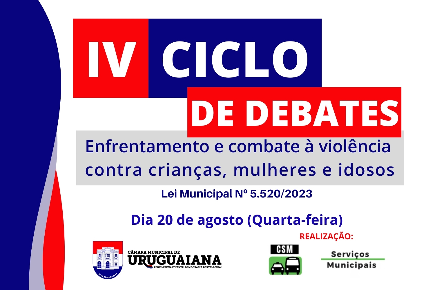 Ciclo de debates contra a violência será realizado na Câmara