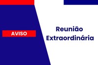 Cinco projetos de lei serão analisados em reunião extraordinária 