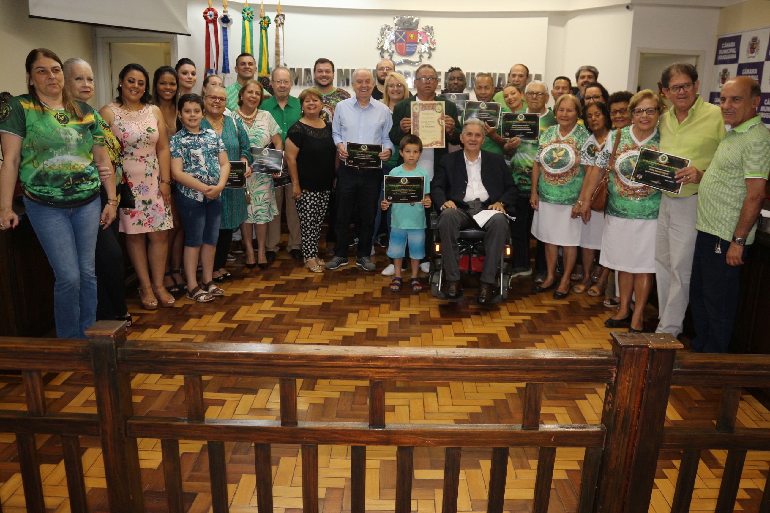 Colaboradores do “Os Rouxinóis” são reconhecidos na Câmara 