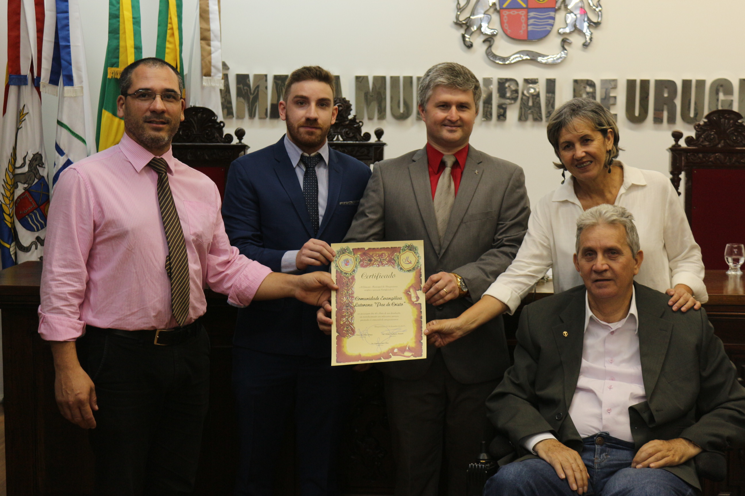 Comunidade luterana é homenageada na Câmara