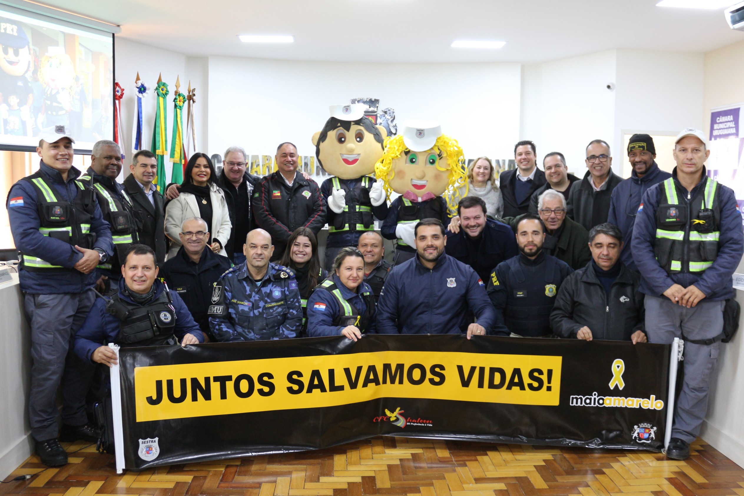 Maio Amarelo em destaque na tribuna 