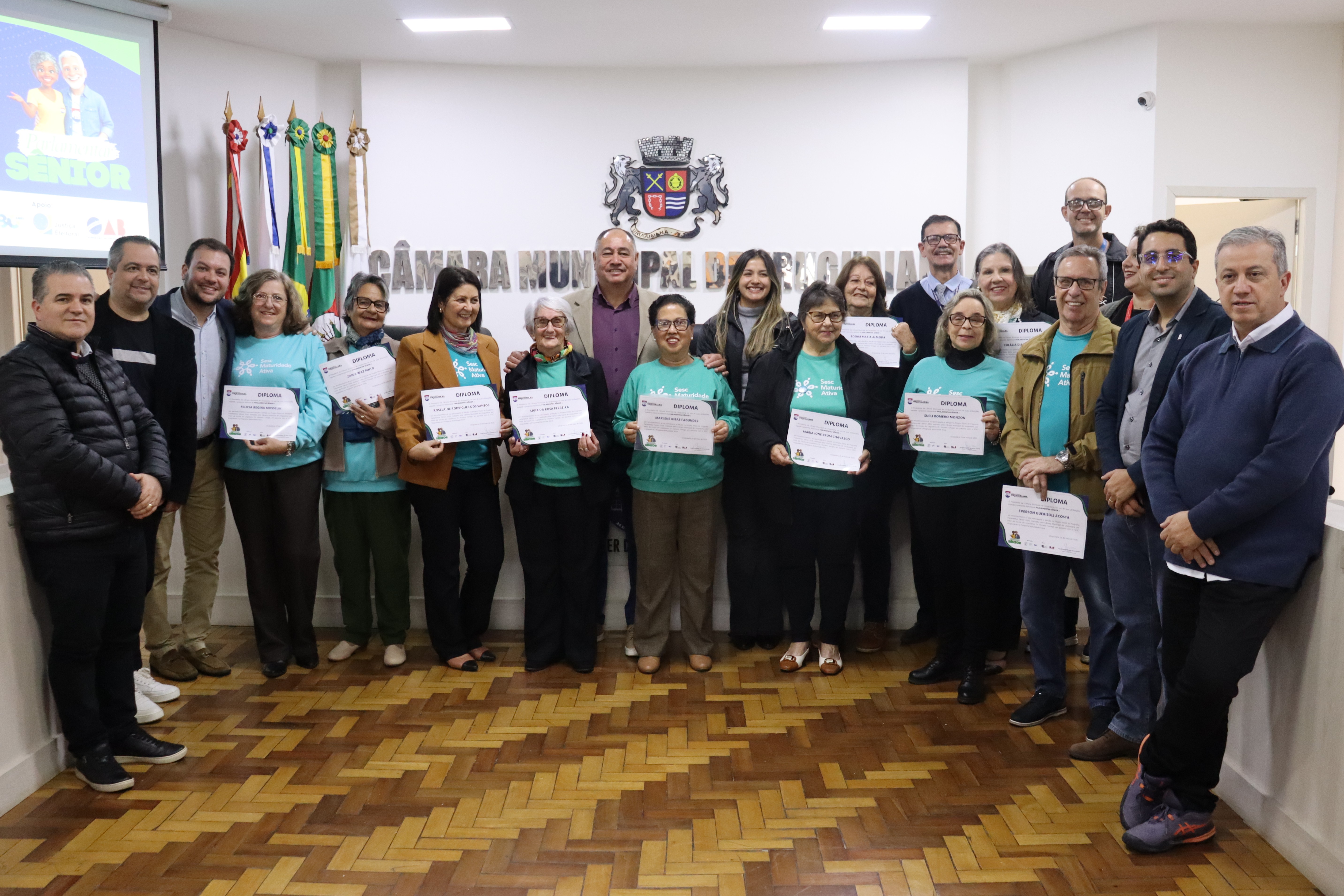 Parlamentares Seniores tomam posse em cerimônia na Câmara de Uruguaiana