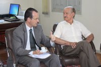 Presidente recebe visita do prefeito