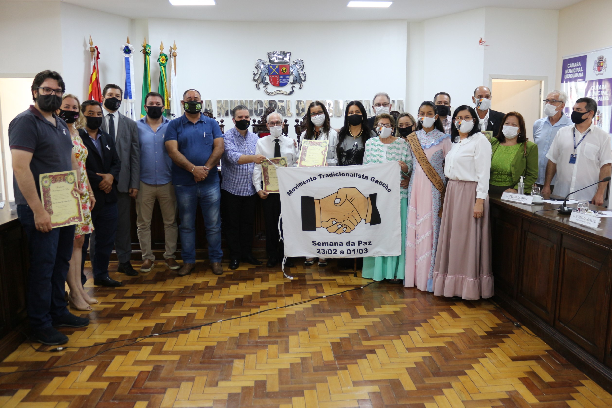 Promotores da paz recebem homenagem na Câmara 