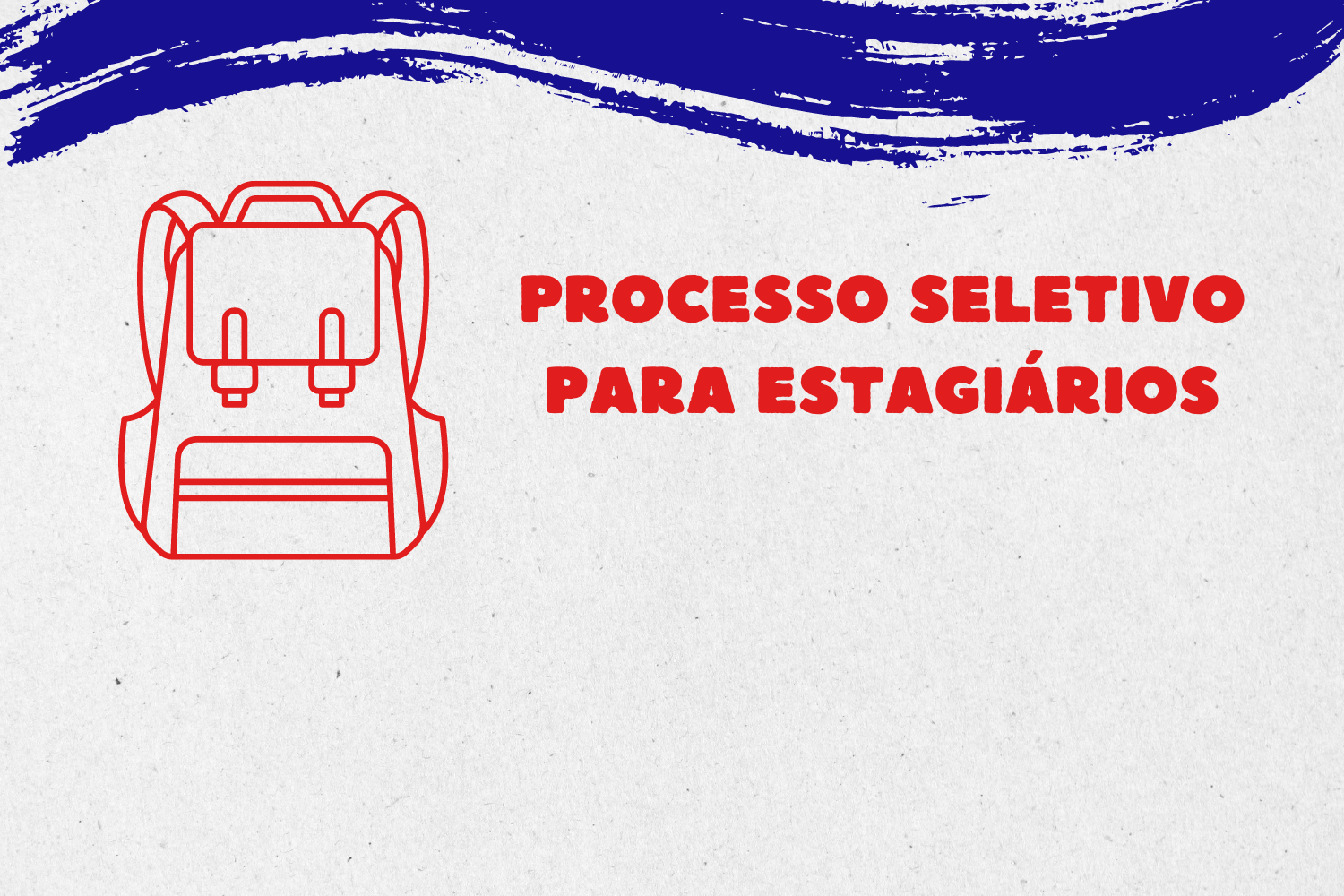 Prova do processo seletivo de estagiários é domingo