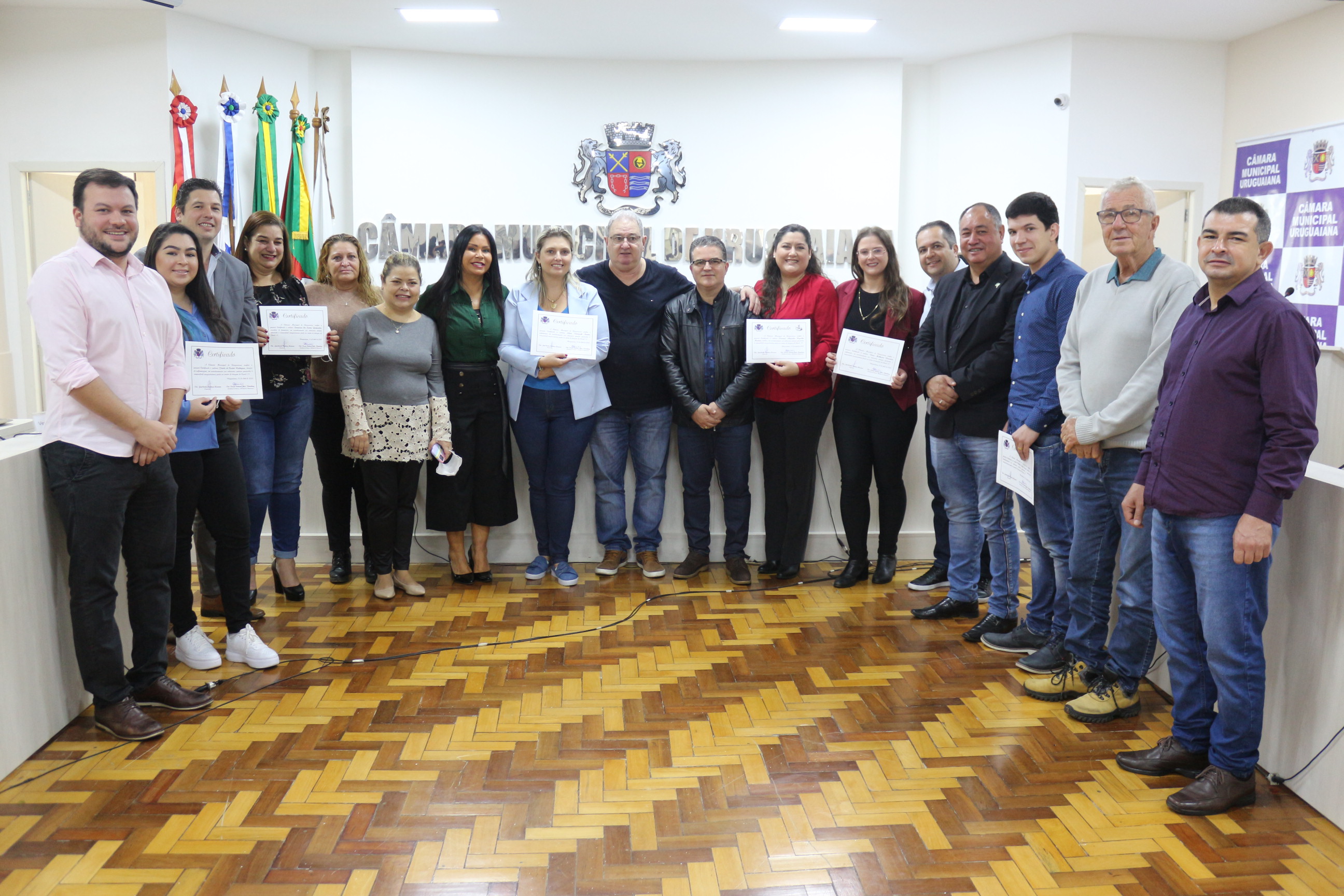 Reconhecimento é feito a colaboradores do posto de triagem de Covid-19