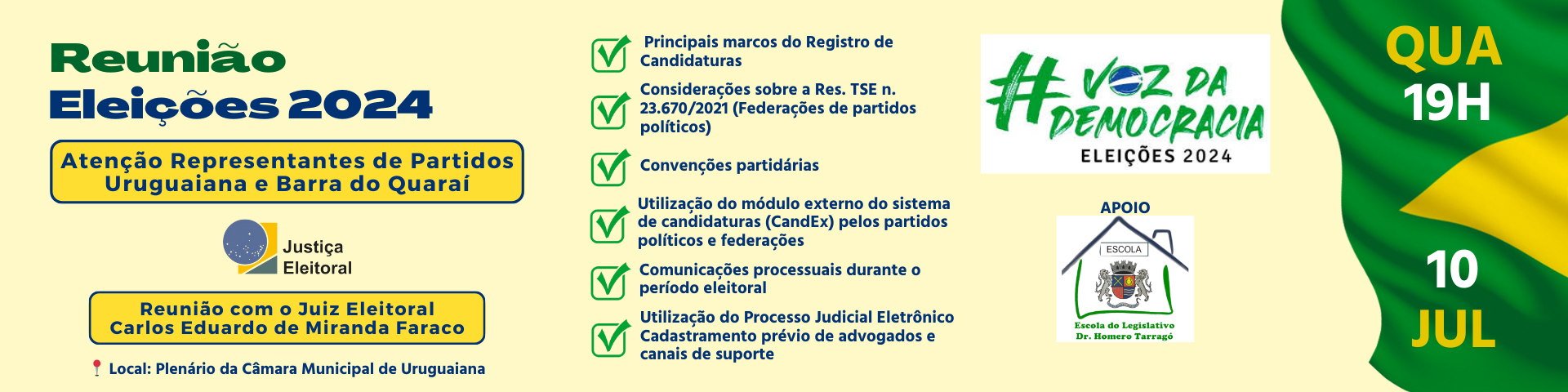 Reunião Eleições 2024 - Cartório