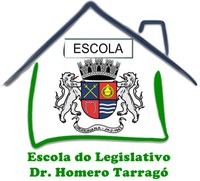 Logomarca da Escola do Legislativo Dr. Homero Tarragó, da Câmara Municipal de Uruguaiana/RS